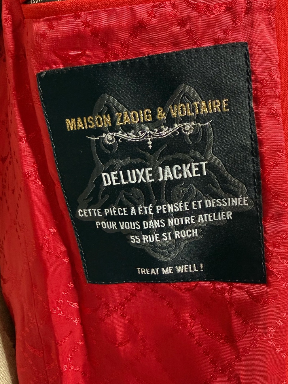 Zadig 'ROCK' Red Blazer - Picture 7 of 10